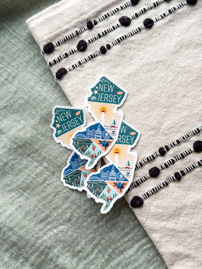 New Jersey State Sticker