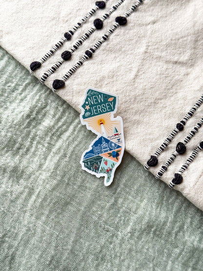 New Jersey State Sticker