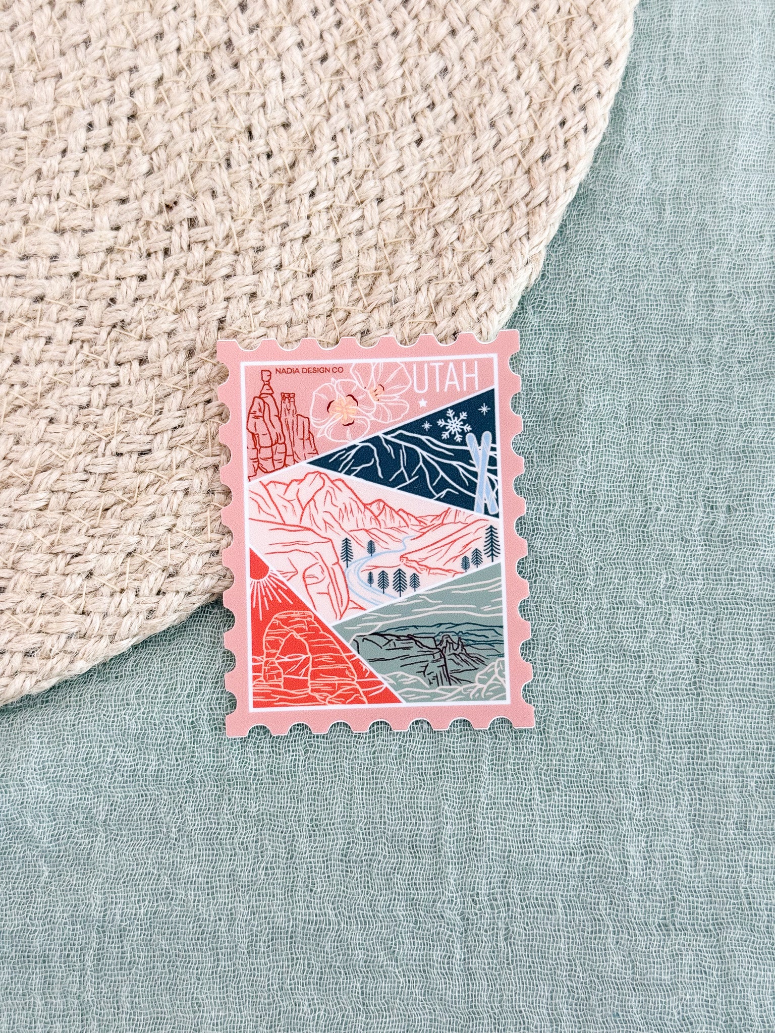 Utah Stamp Sticker