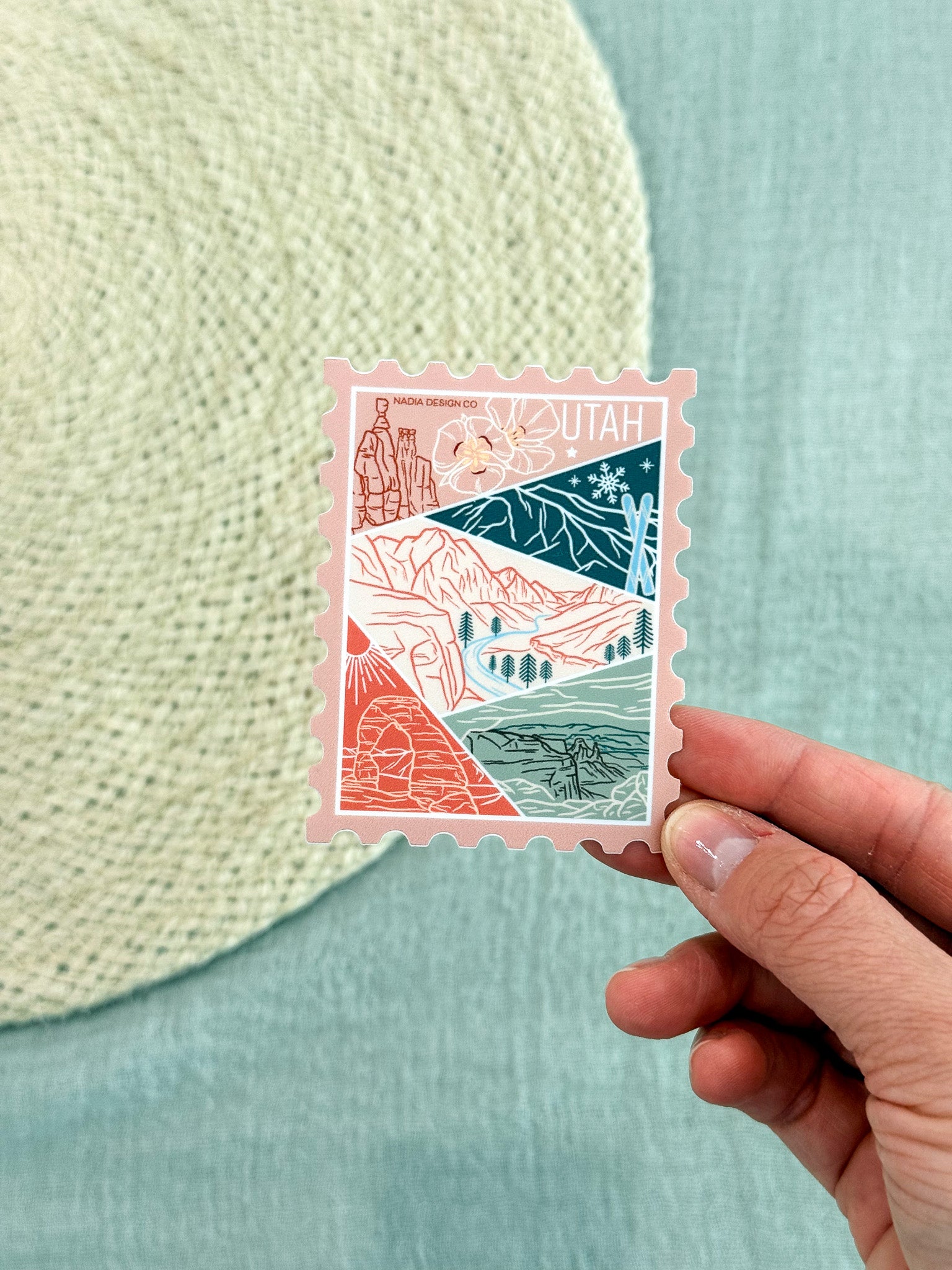 Utah Stamp Sticker
