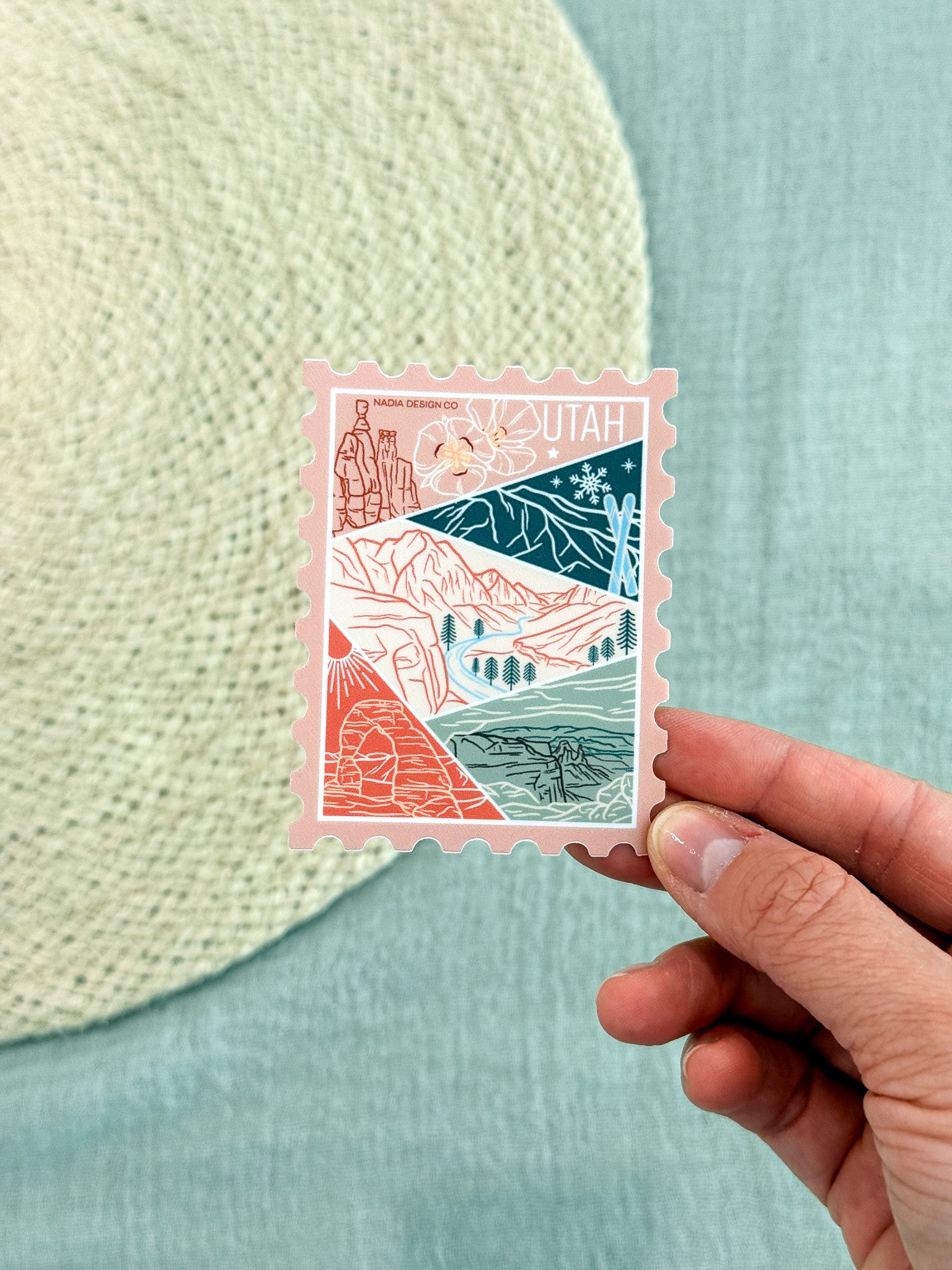 Utah Stamp Sticker