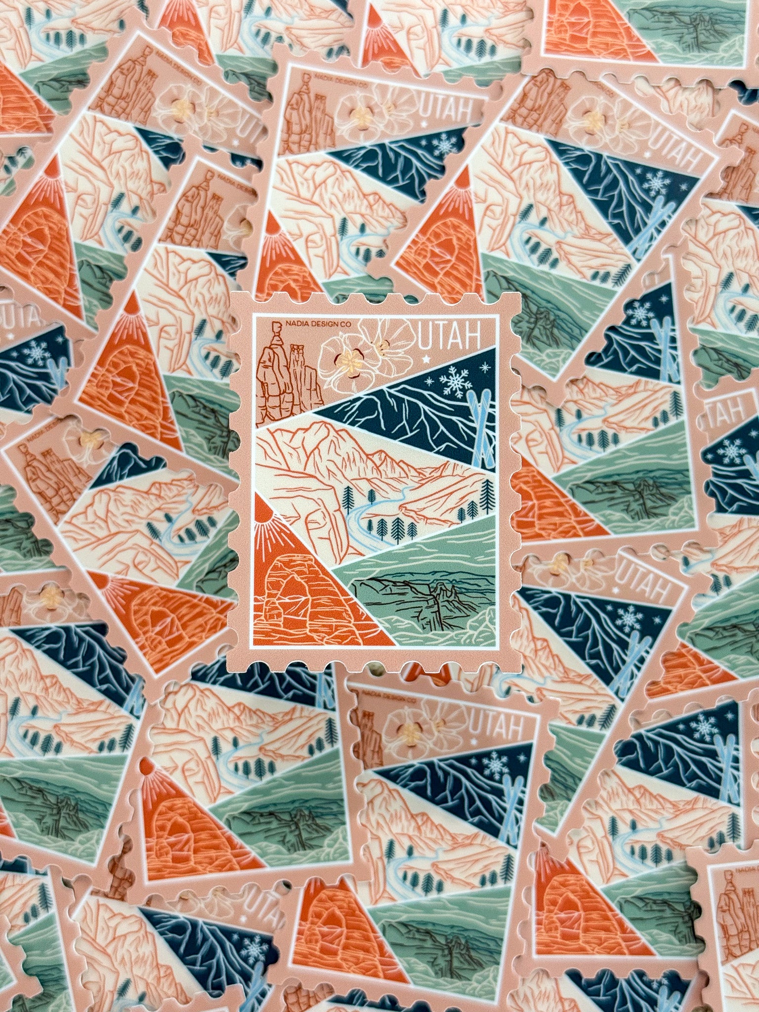 Utah Stamp Sticker