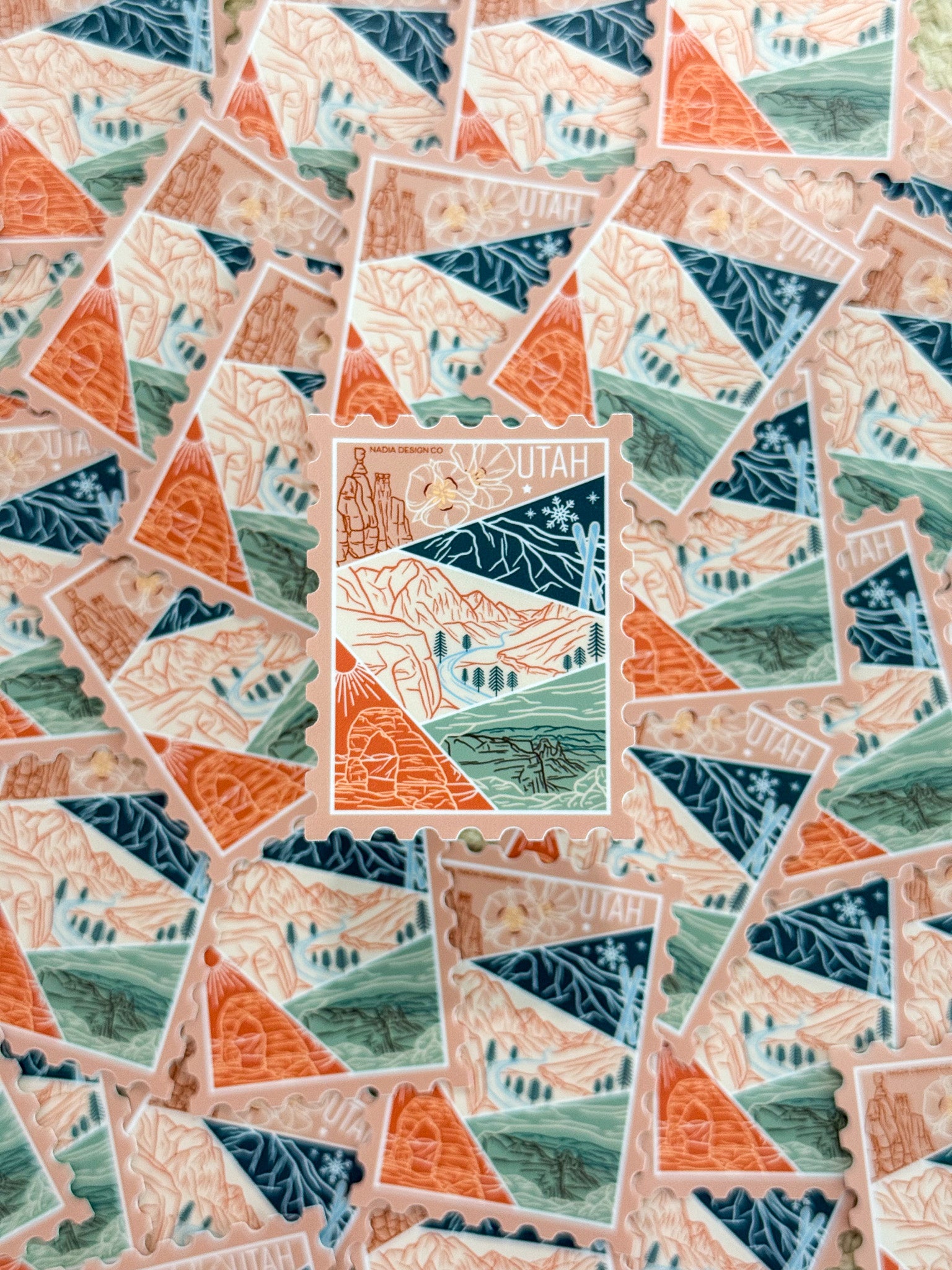 Utah Stamp Sticker