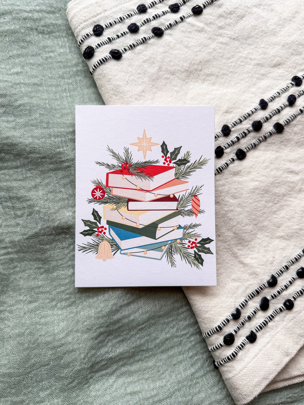 Christmas Books Greeting Card