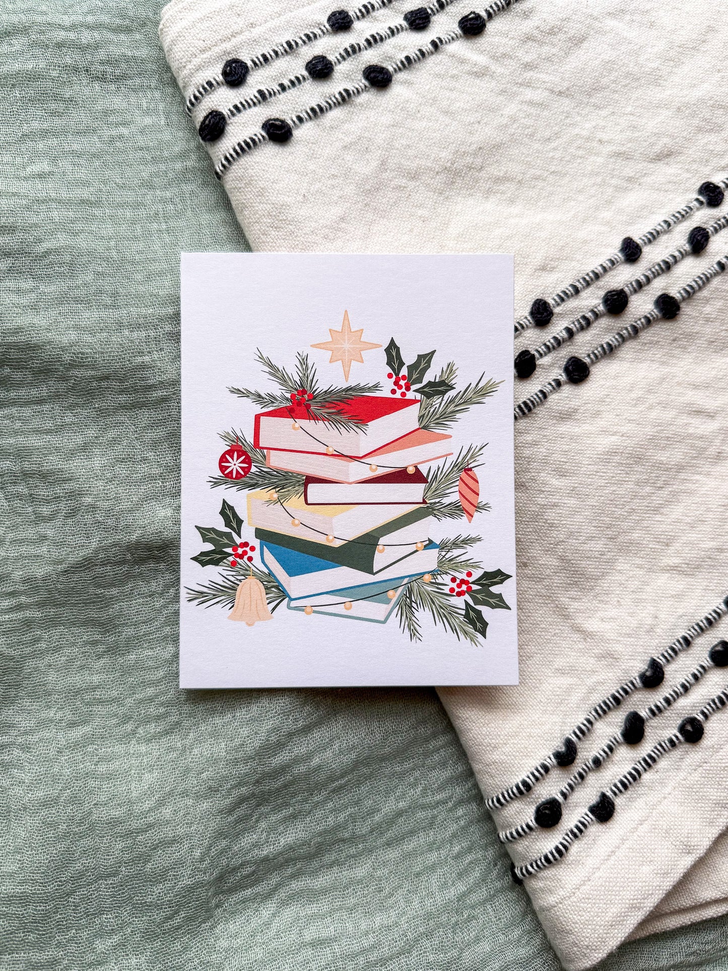 Christmas Books Greeting Card