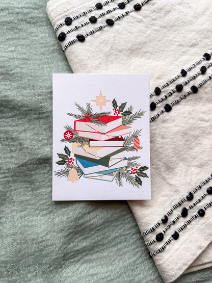 Christmas Books Greeting Card