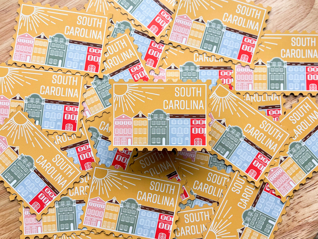 South Carolina Stamp Magnet