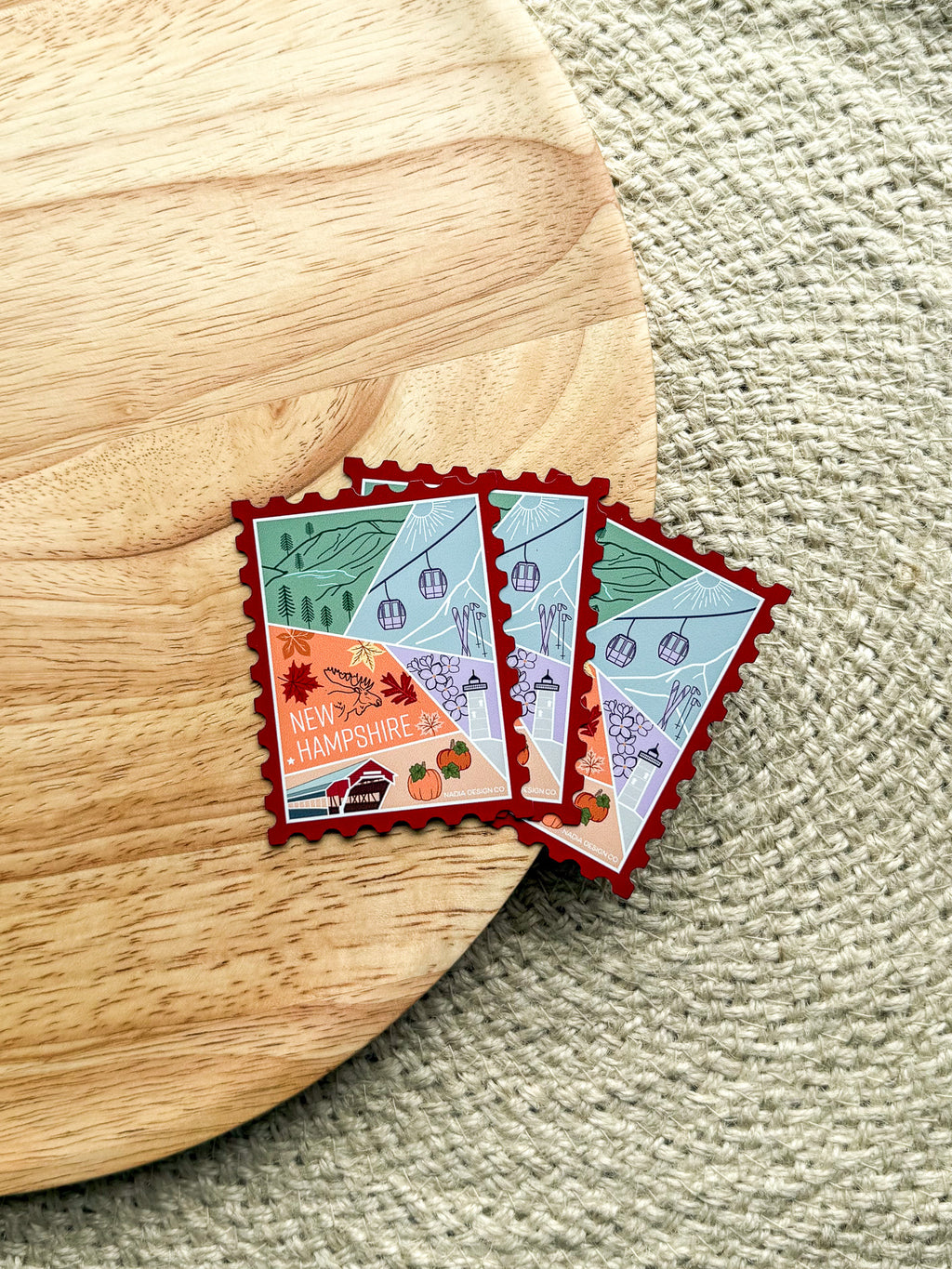 New Hampshire Stamp Magnet