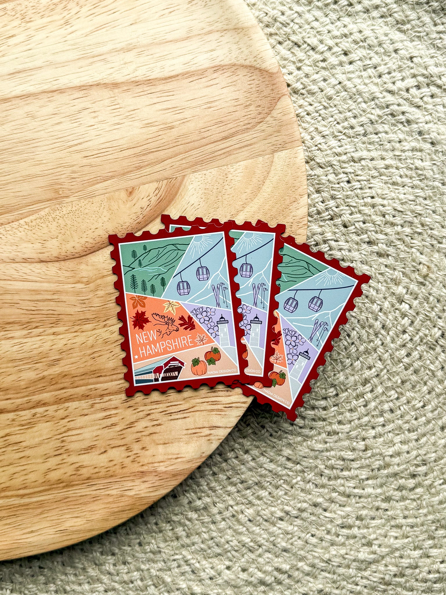 New Hampshire Stamp Magnet