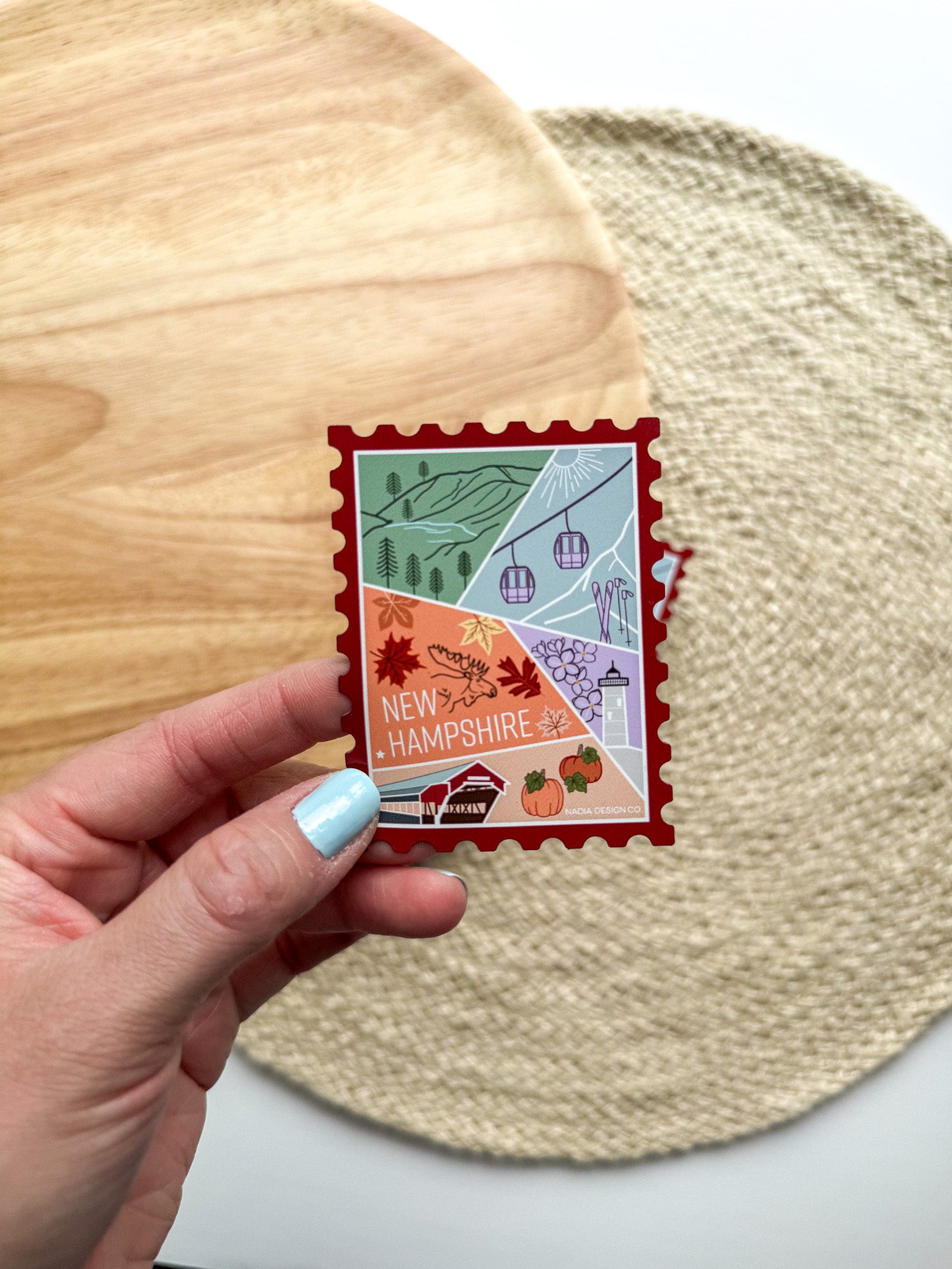 New Hampshire Stamp Magnet