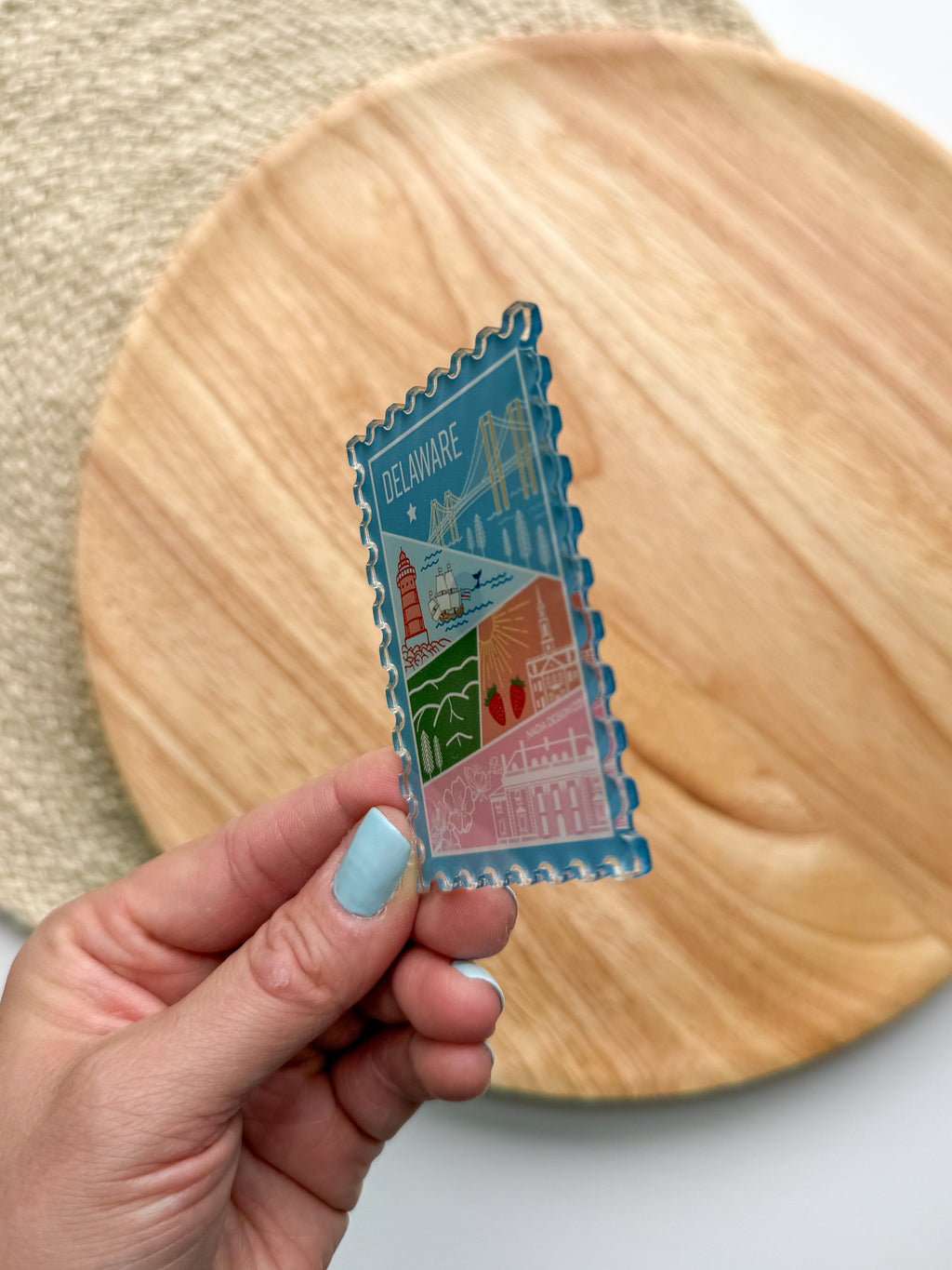 Delaware Acrylic Magnet