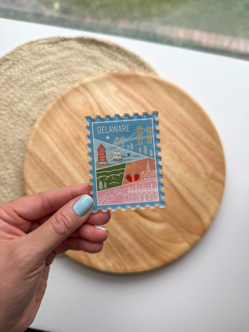 Delaware Acrylic Magnet