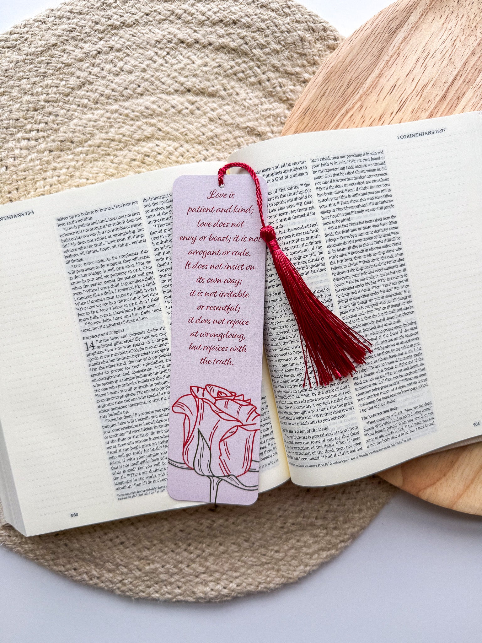 Love is Patient Verse Bookmarks