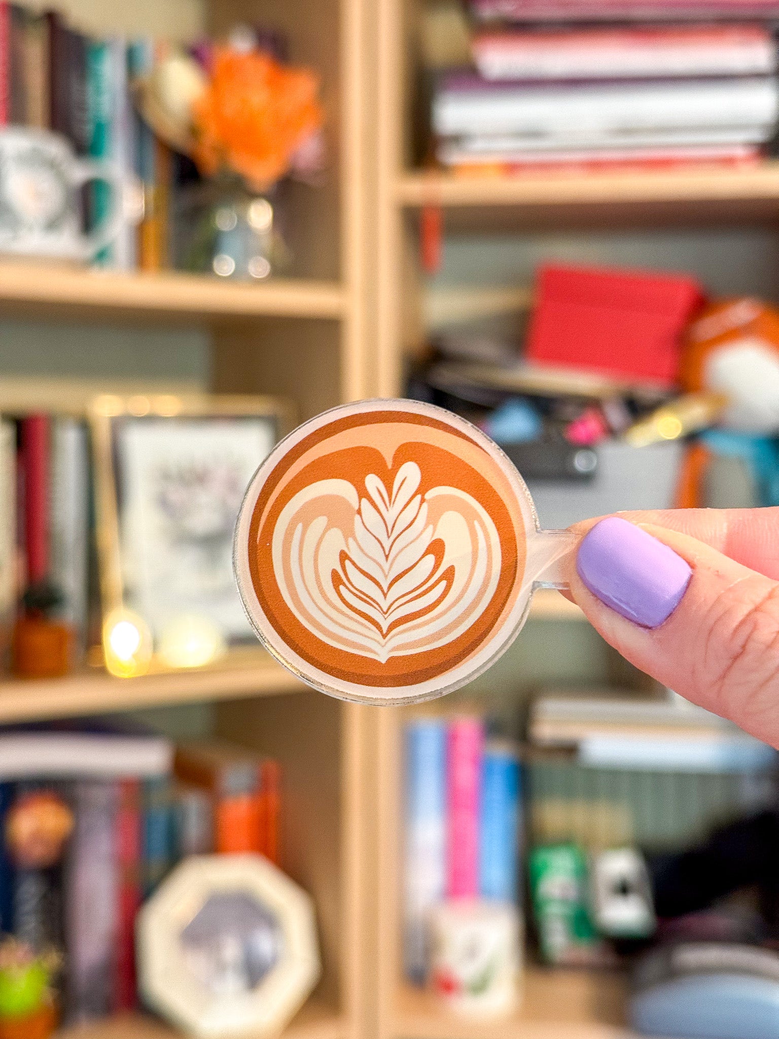 Cafe Latte Acrylic Magnet