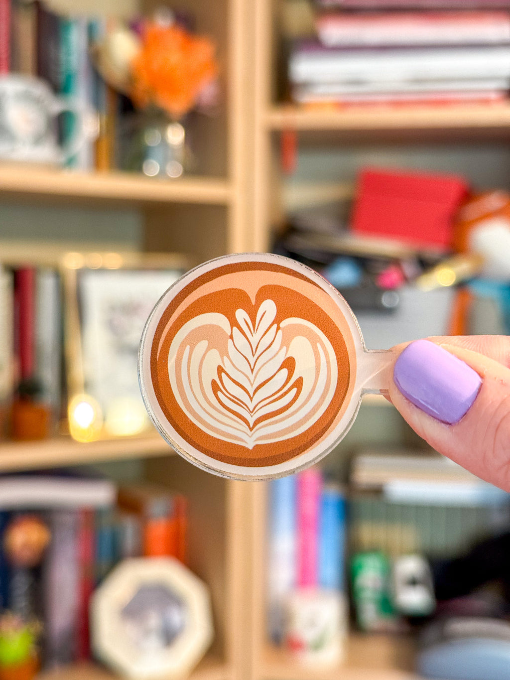 Cafe Latte Acrylic Magnet