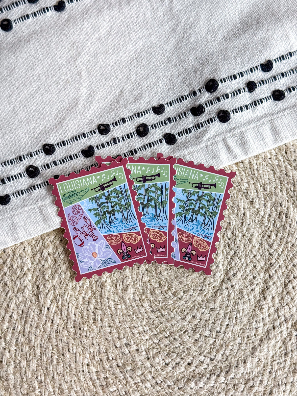 Louisiana Stamp Sticker