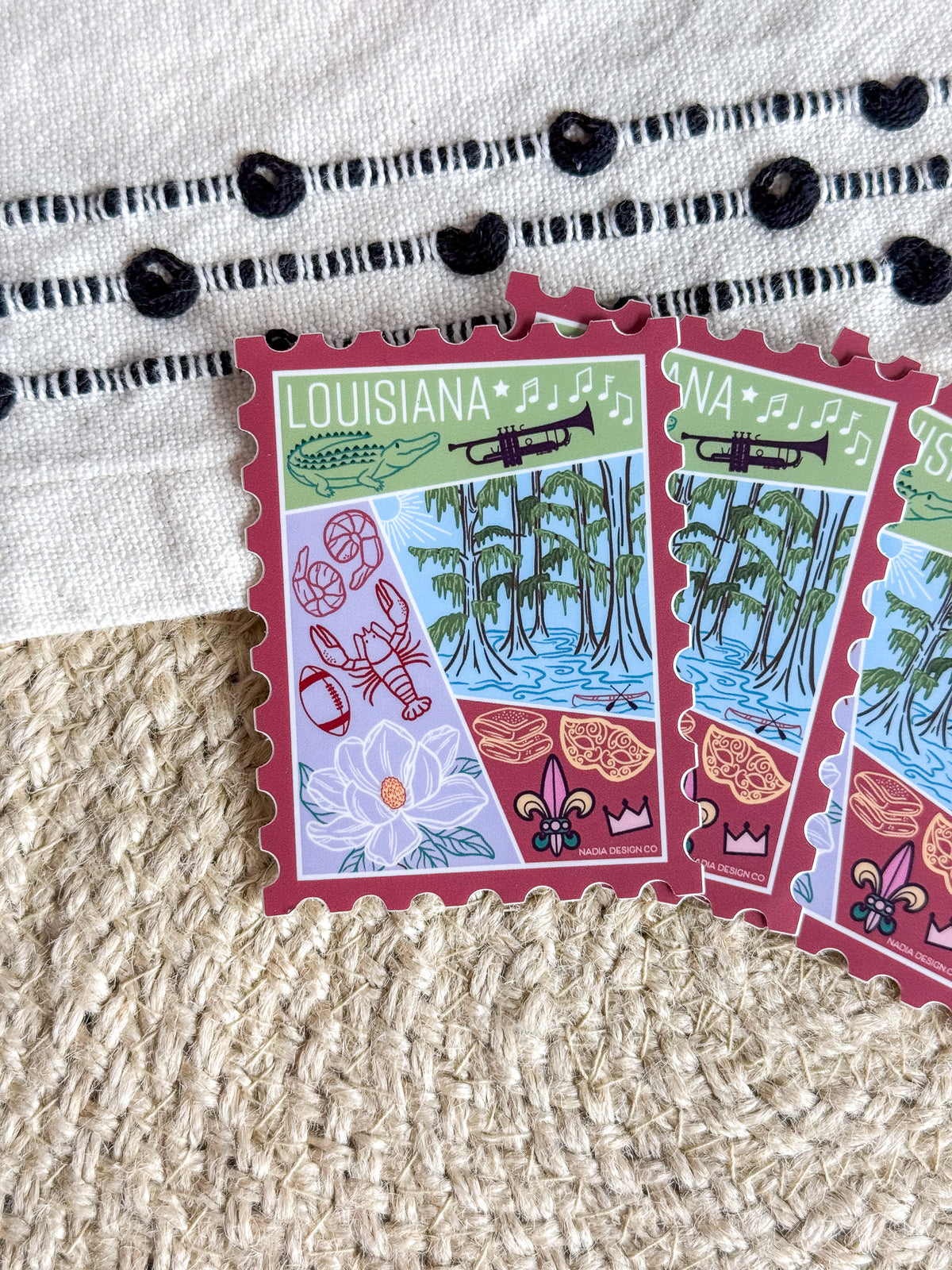 Louisiana Stamp Sticker