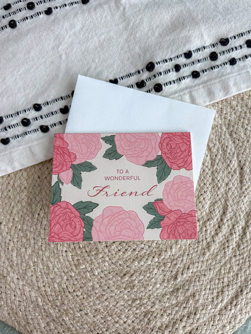 To a Wonderful Friend Greeting Card