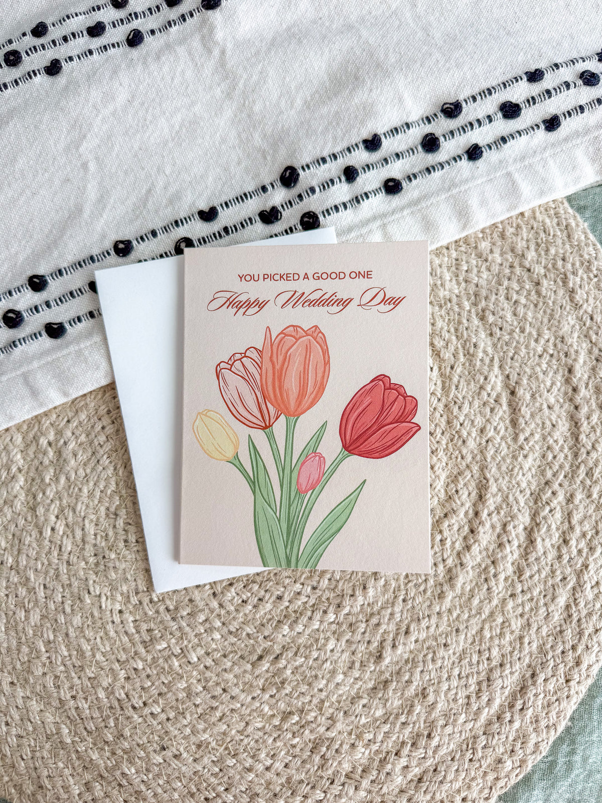 You Picked a Good One. Happy Wedding Day Card