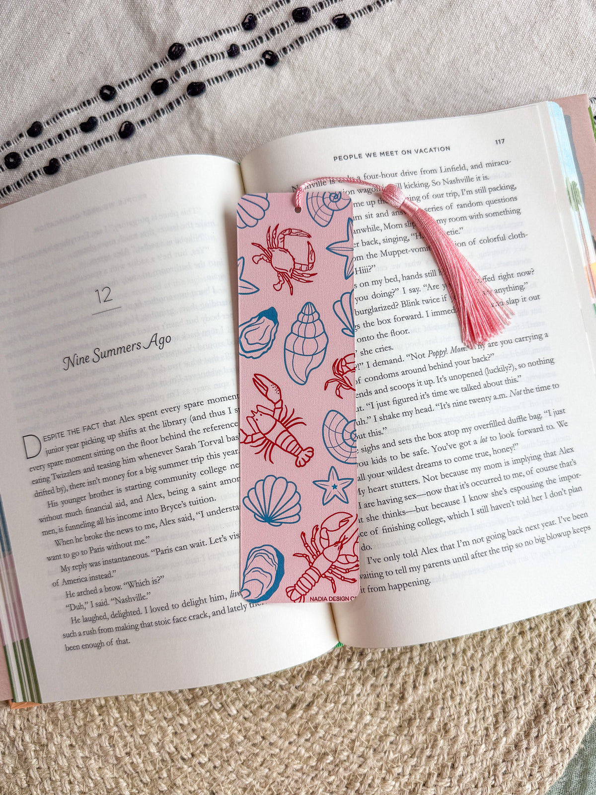 Shell Crab Lobster Bookmark