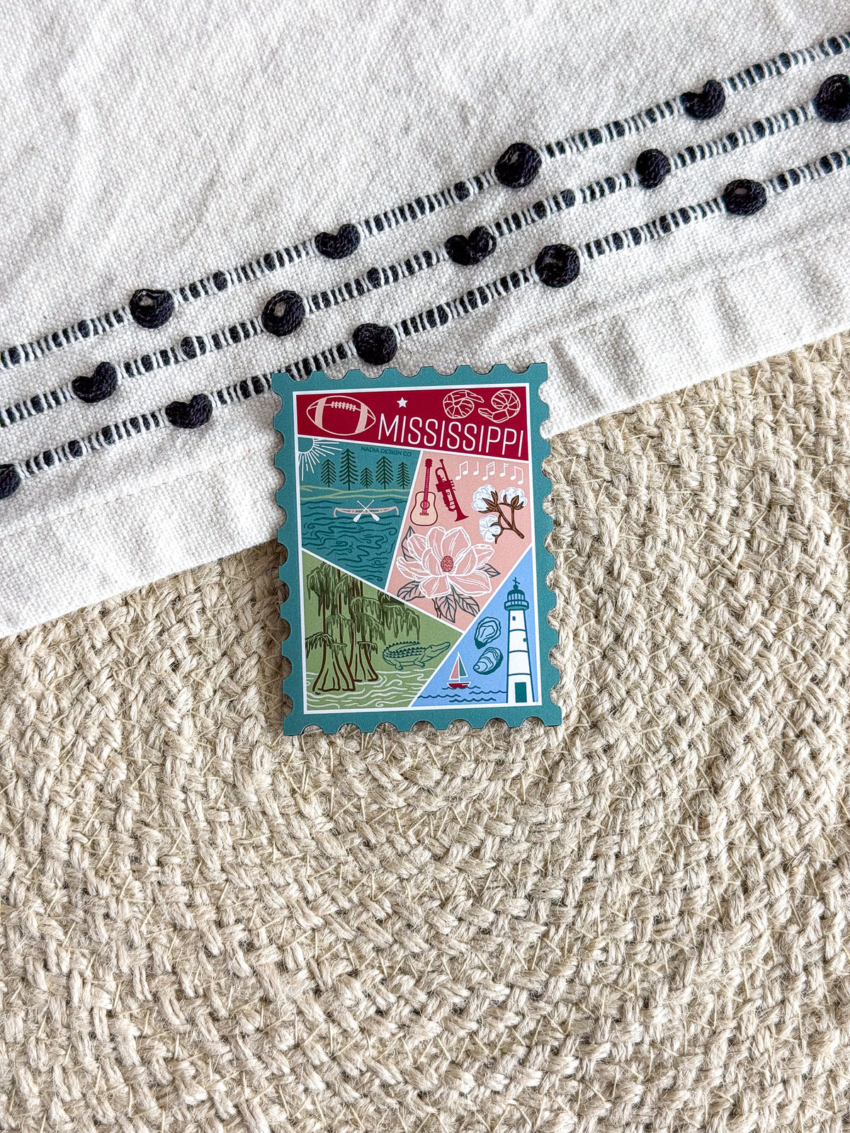 Mississippi Stamp Magnet