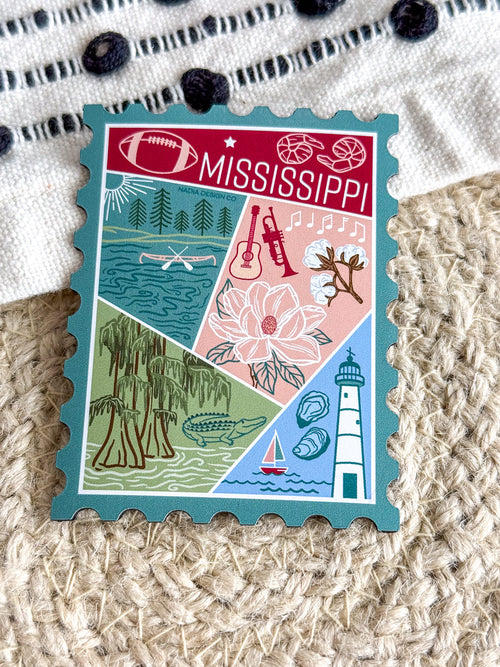 Mississippi Stamp Magnet