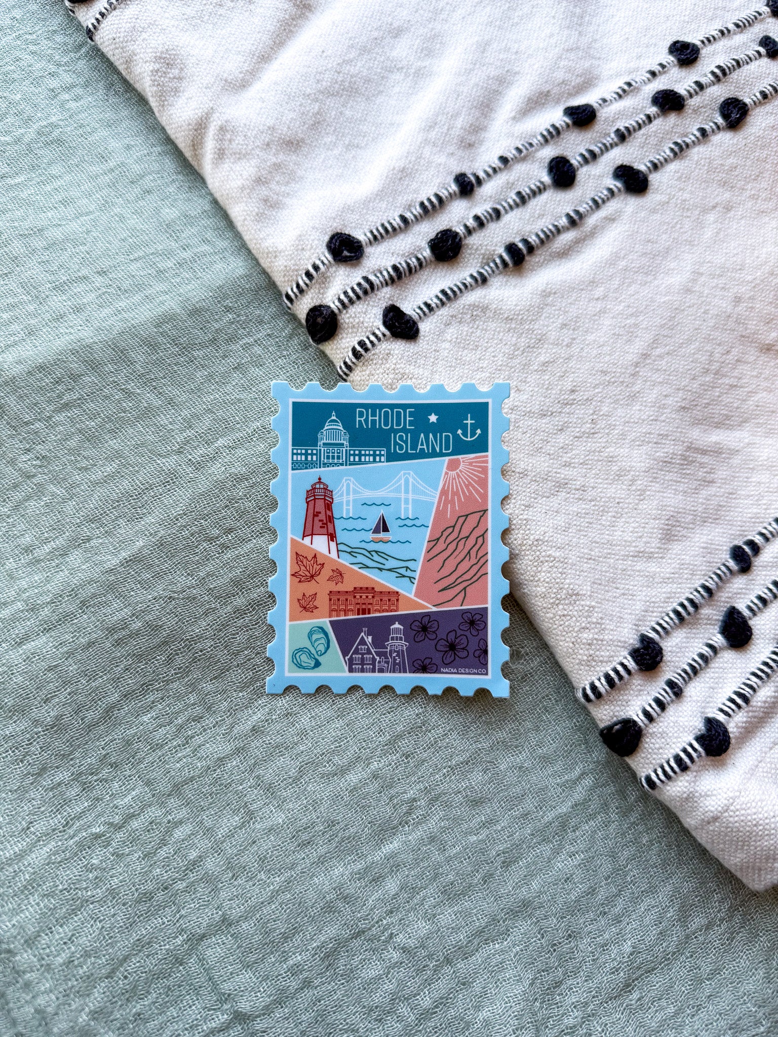 Rhode Island Stamp Sticker