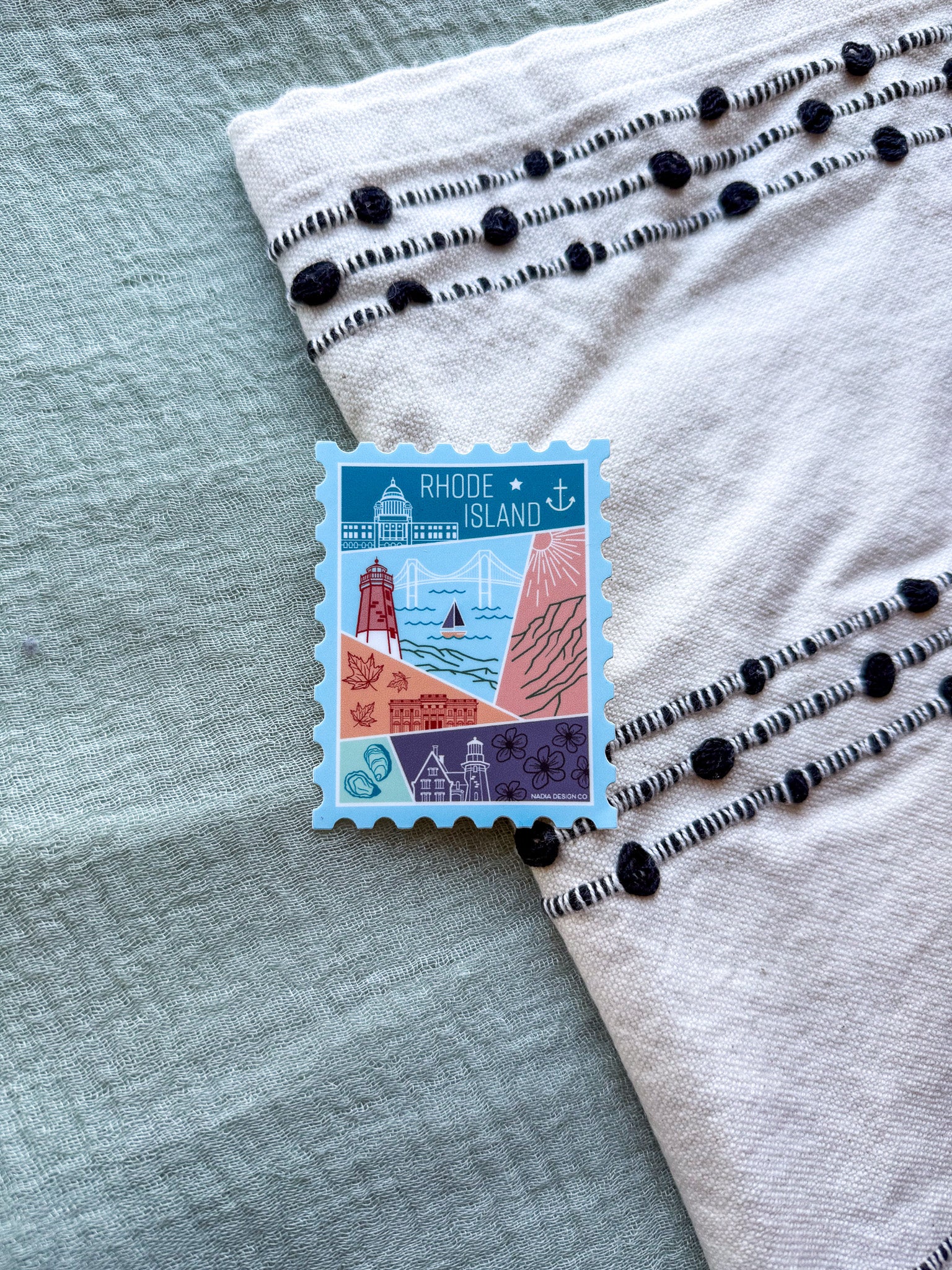 Rhode Island Stamp Sticker