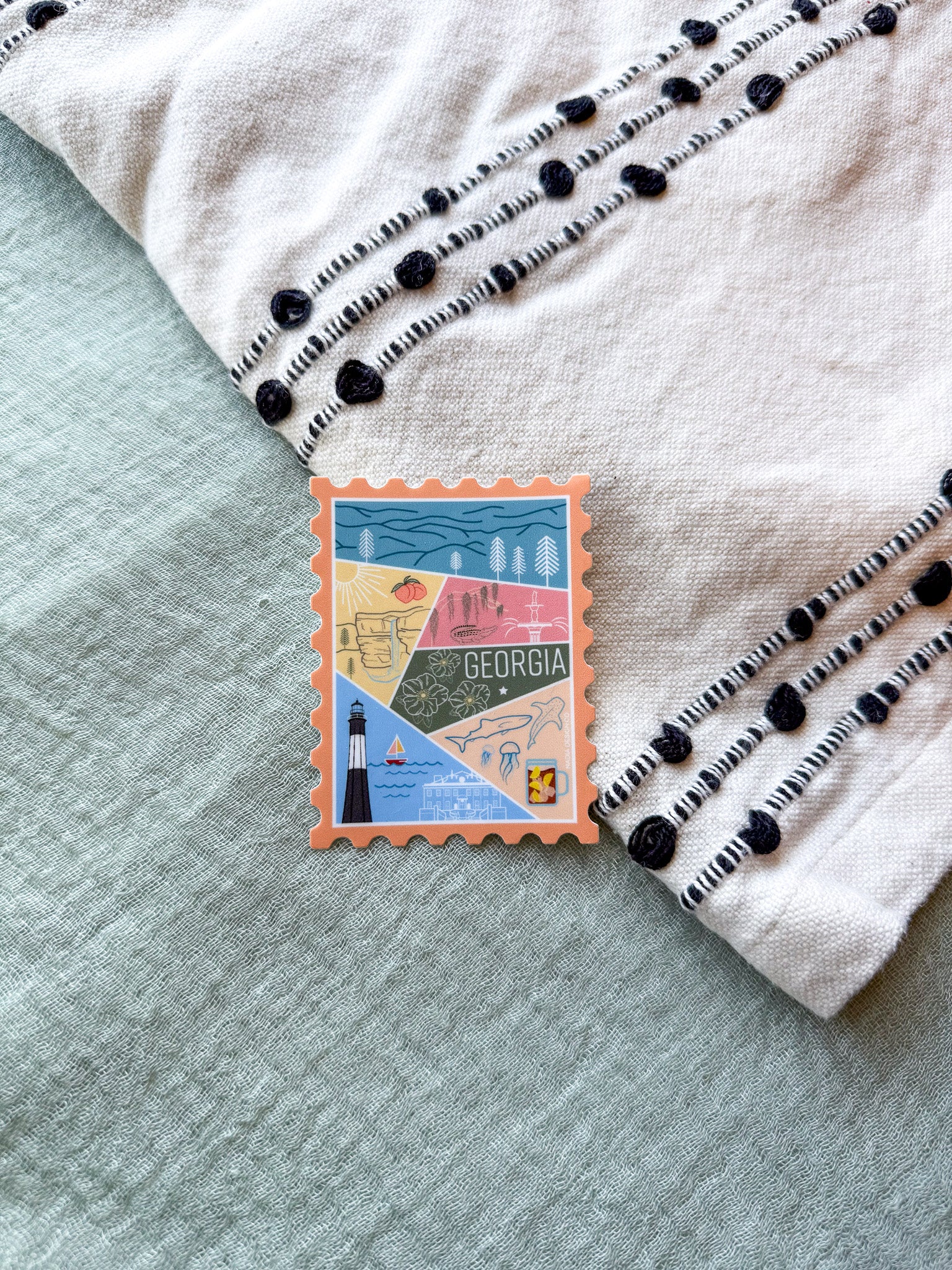 Georgia Stamp Sticker