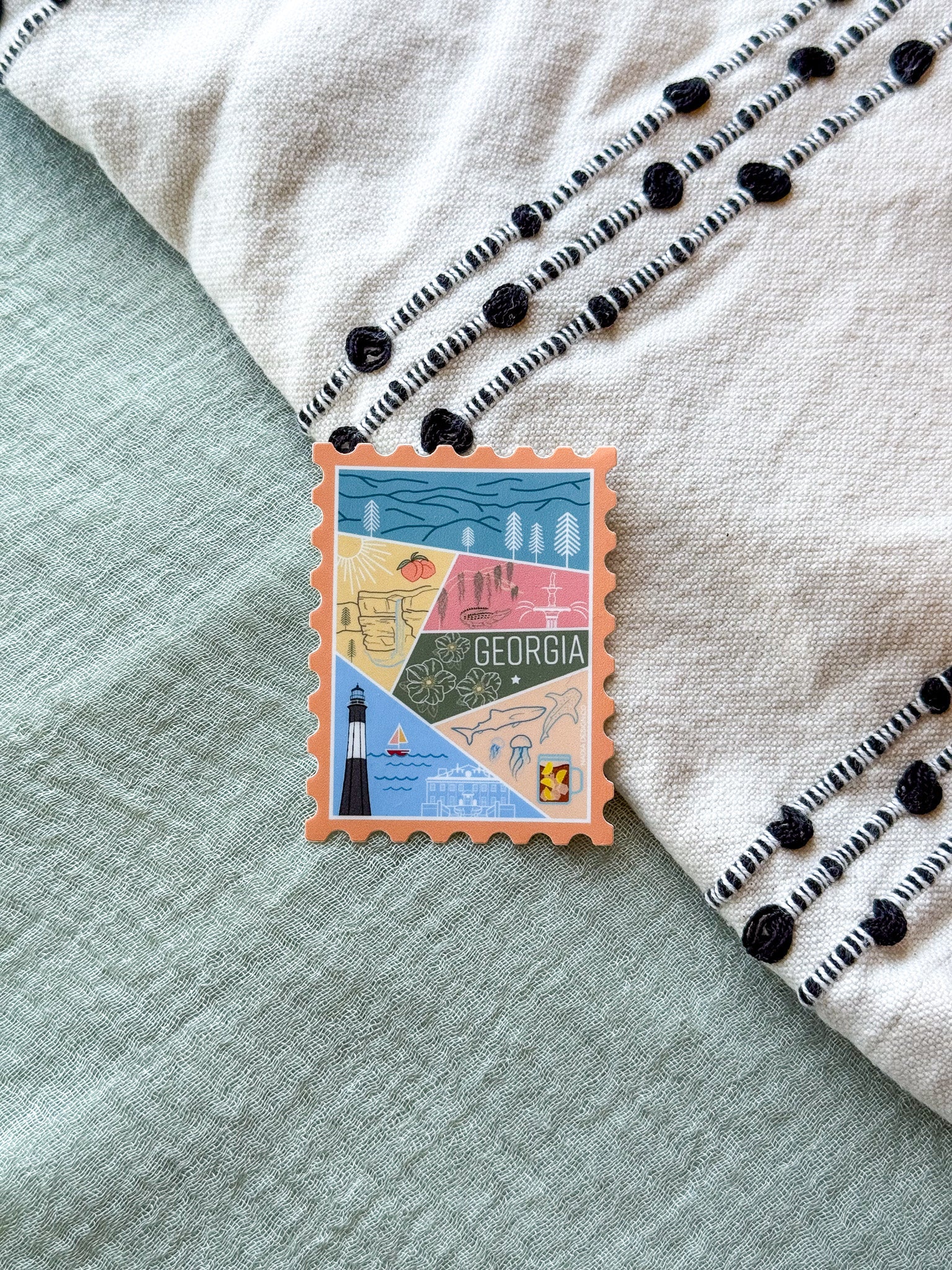Georgia Stamp Sticker