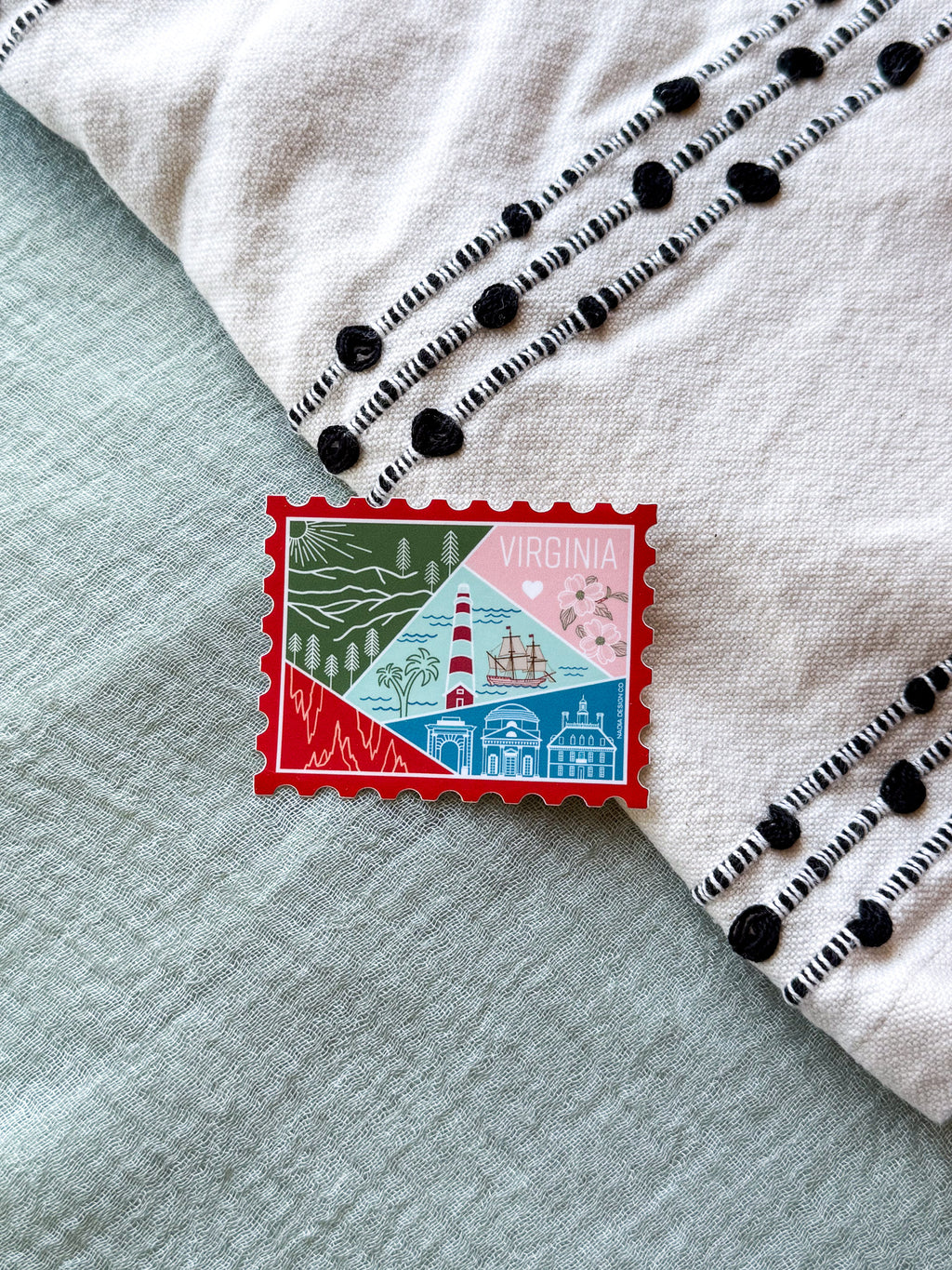 Virginia Stamp Sticker