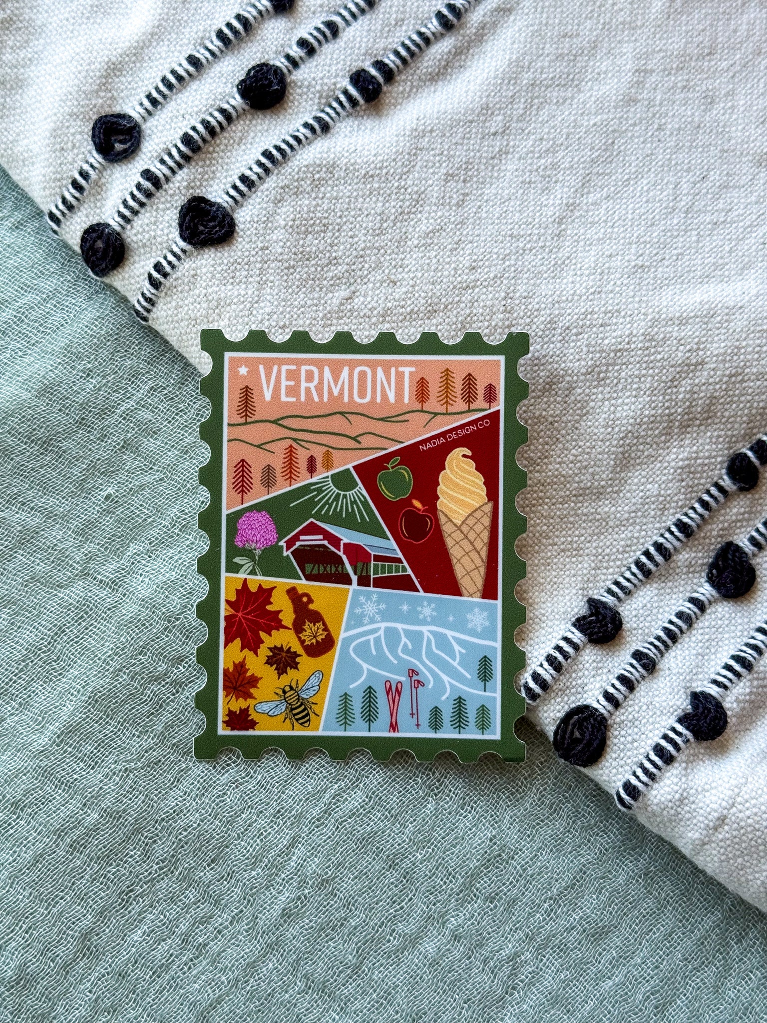 Vermont Stamp Sticker