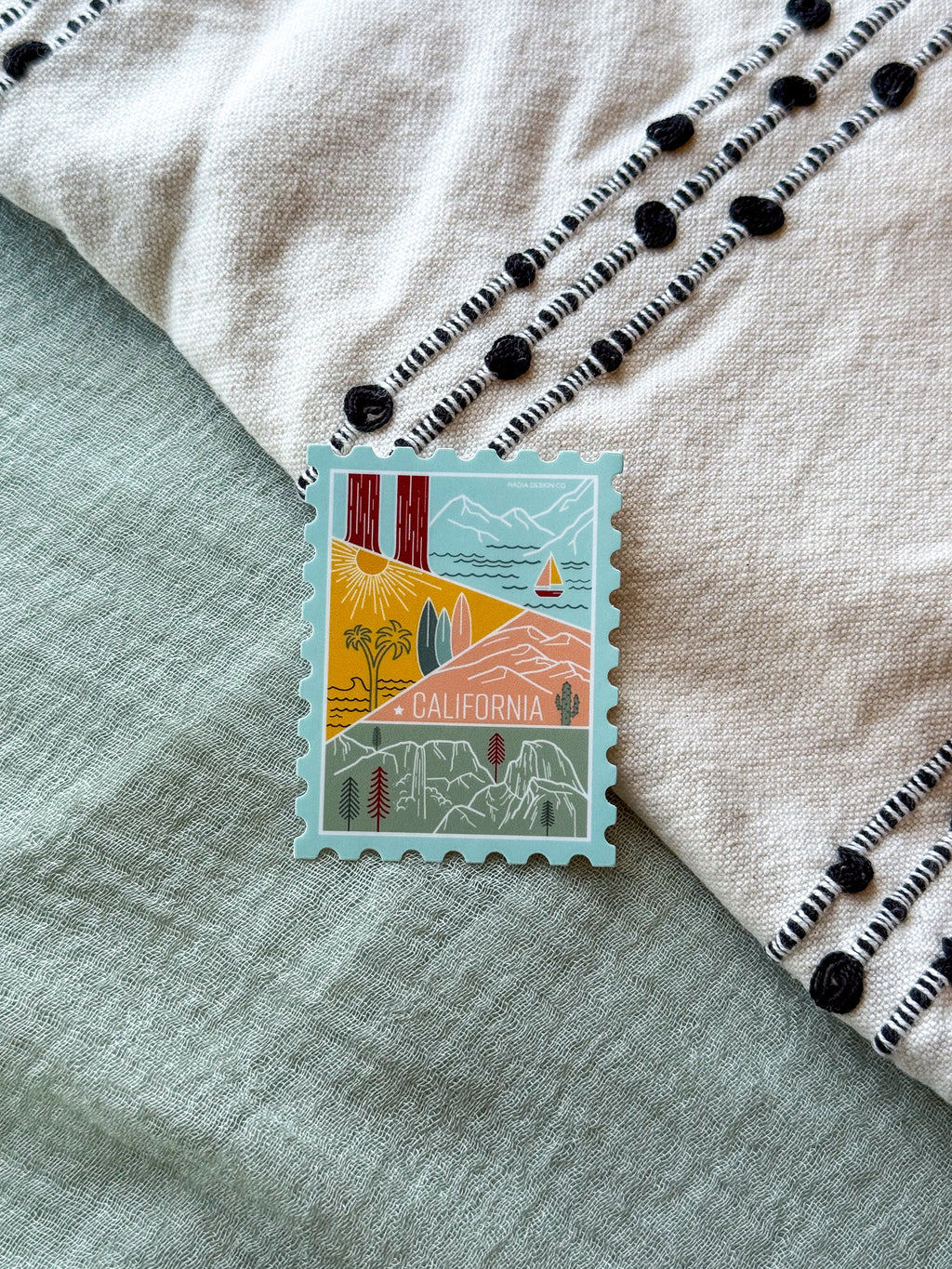 California Stamp Sticker