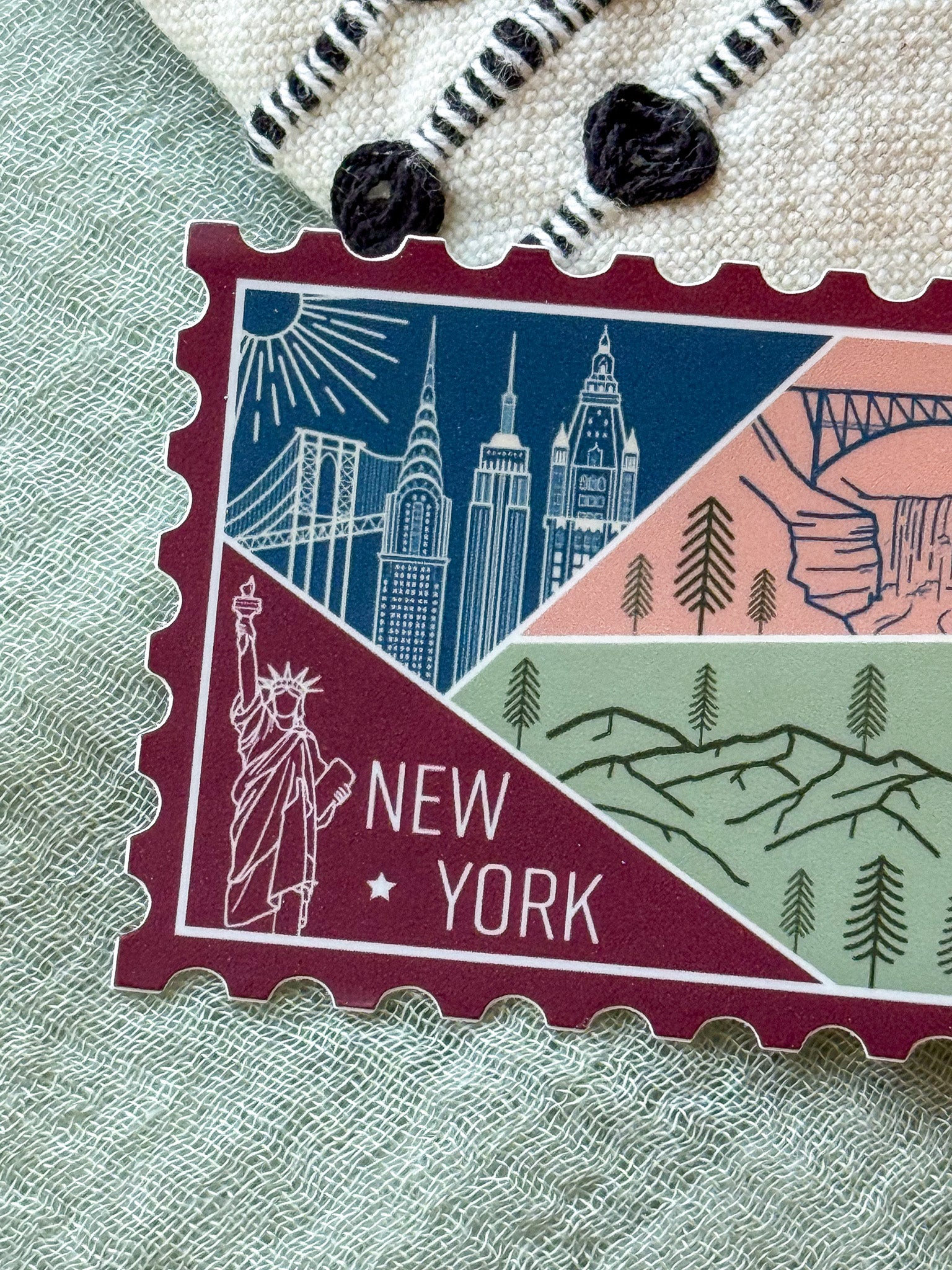 New York Stamp Sticker
