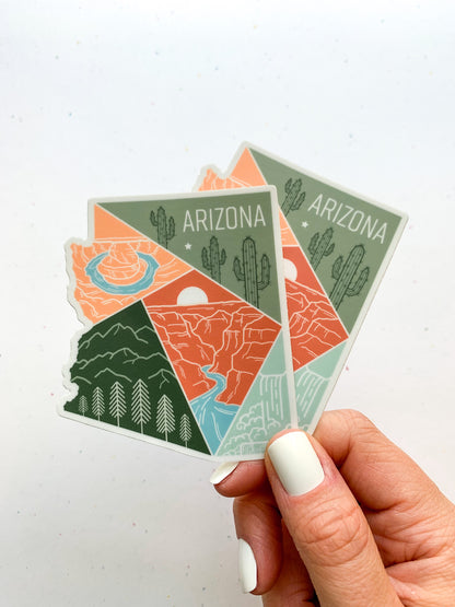 Arizona State Geometric Sticker