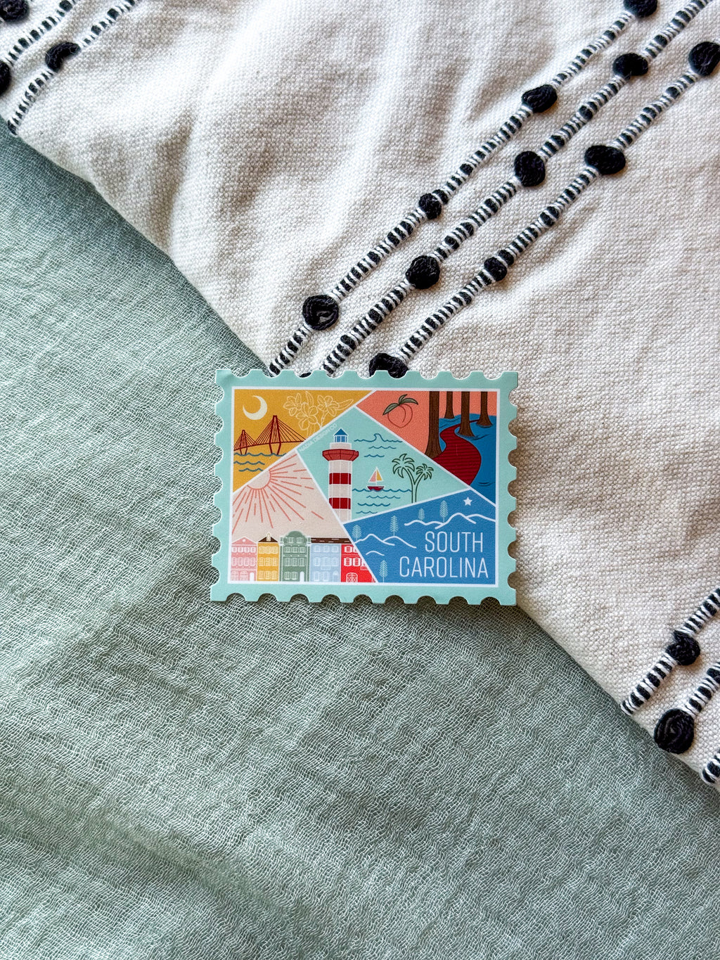 South Carolina Stamp Sticker