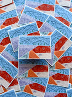 colorful sticker design of colorado state