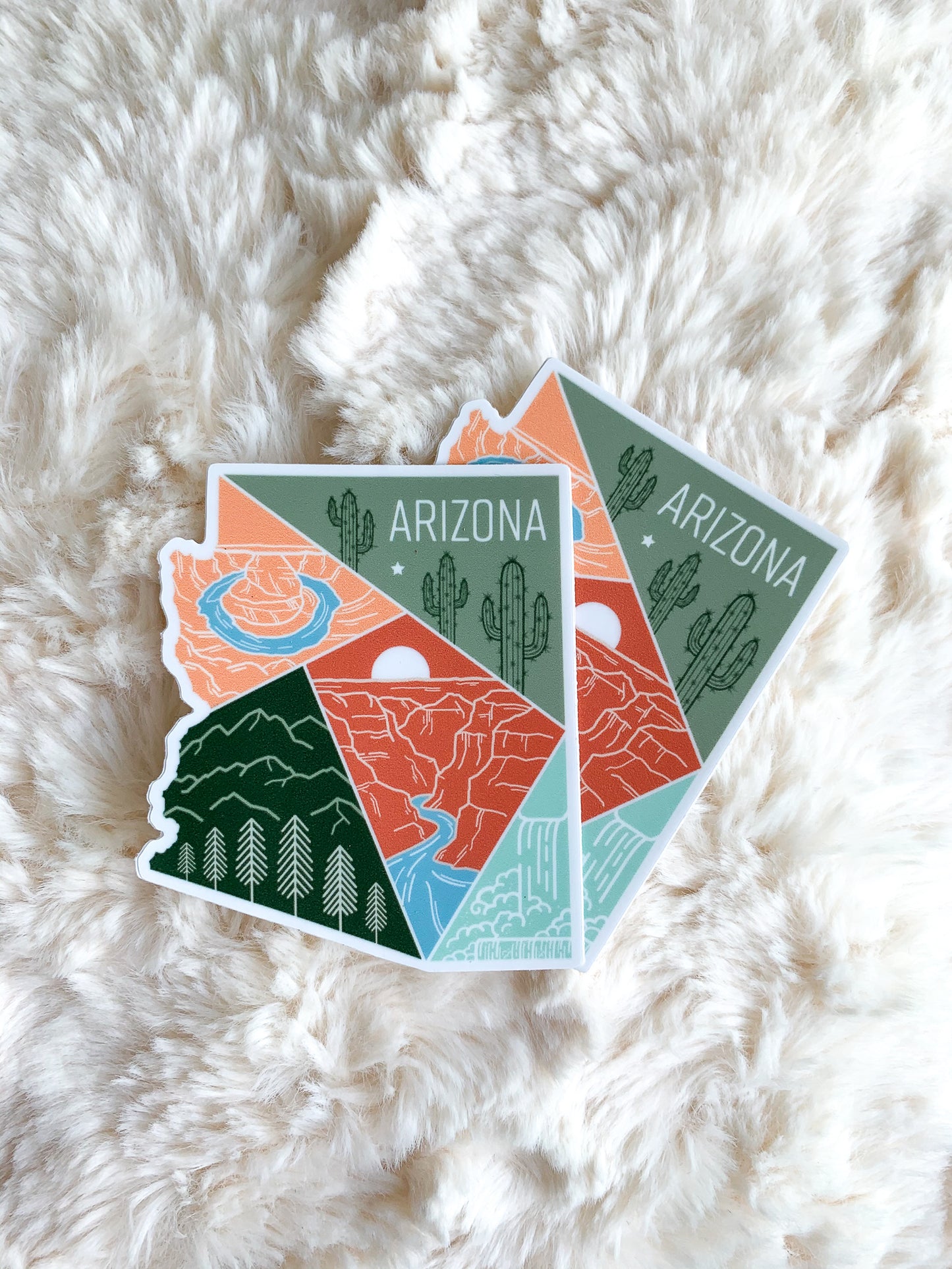 Arizona State Geometric Sticker