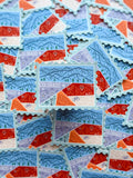 Colorful Colorado-themed stamp stickers