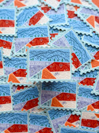 Colorful Colorado-themed stamp stickers