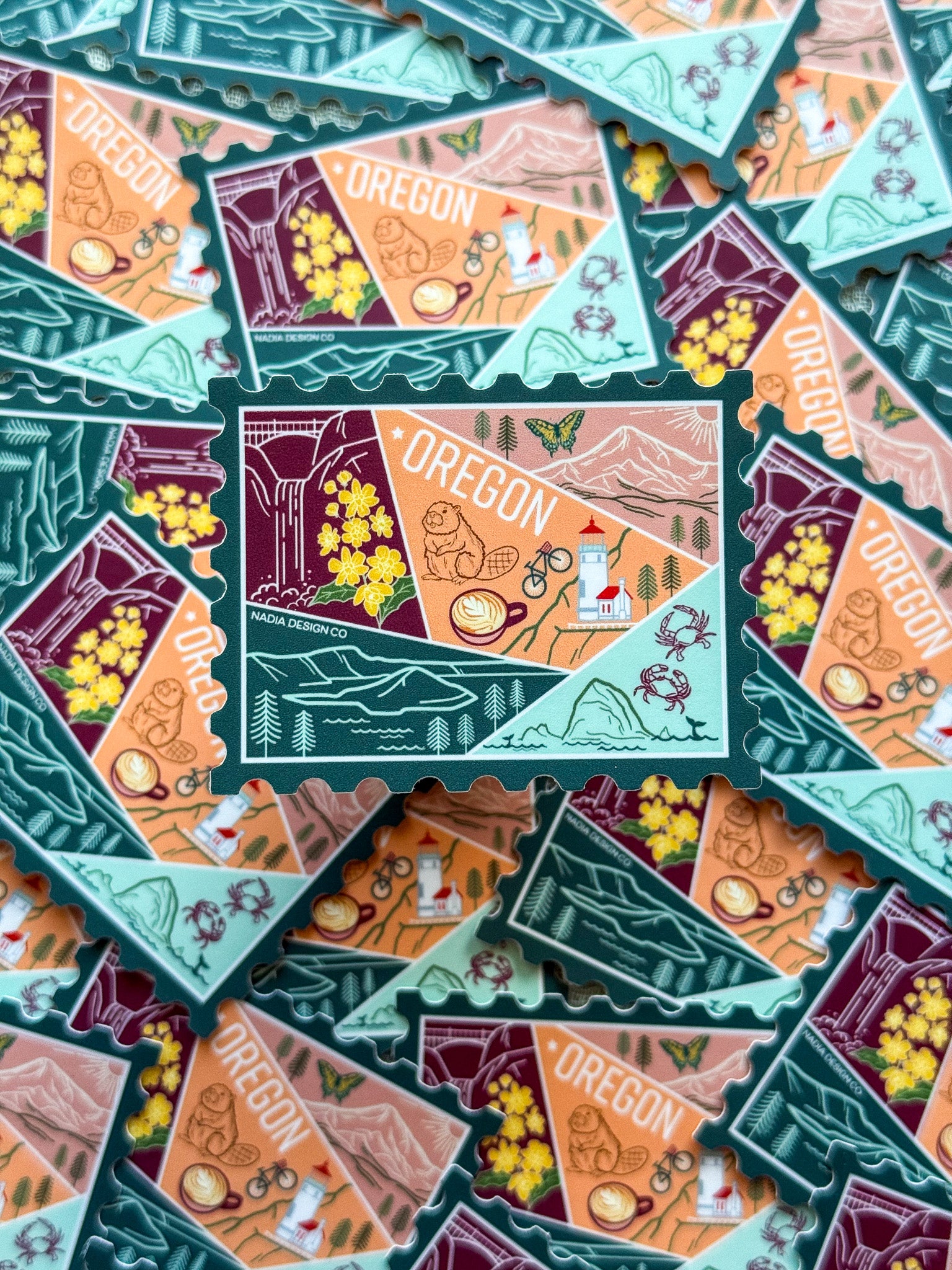 Oregon Stamp Sticker