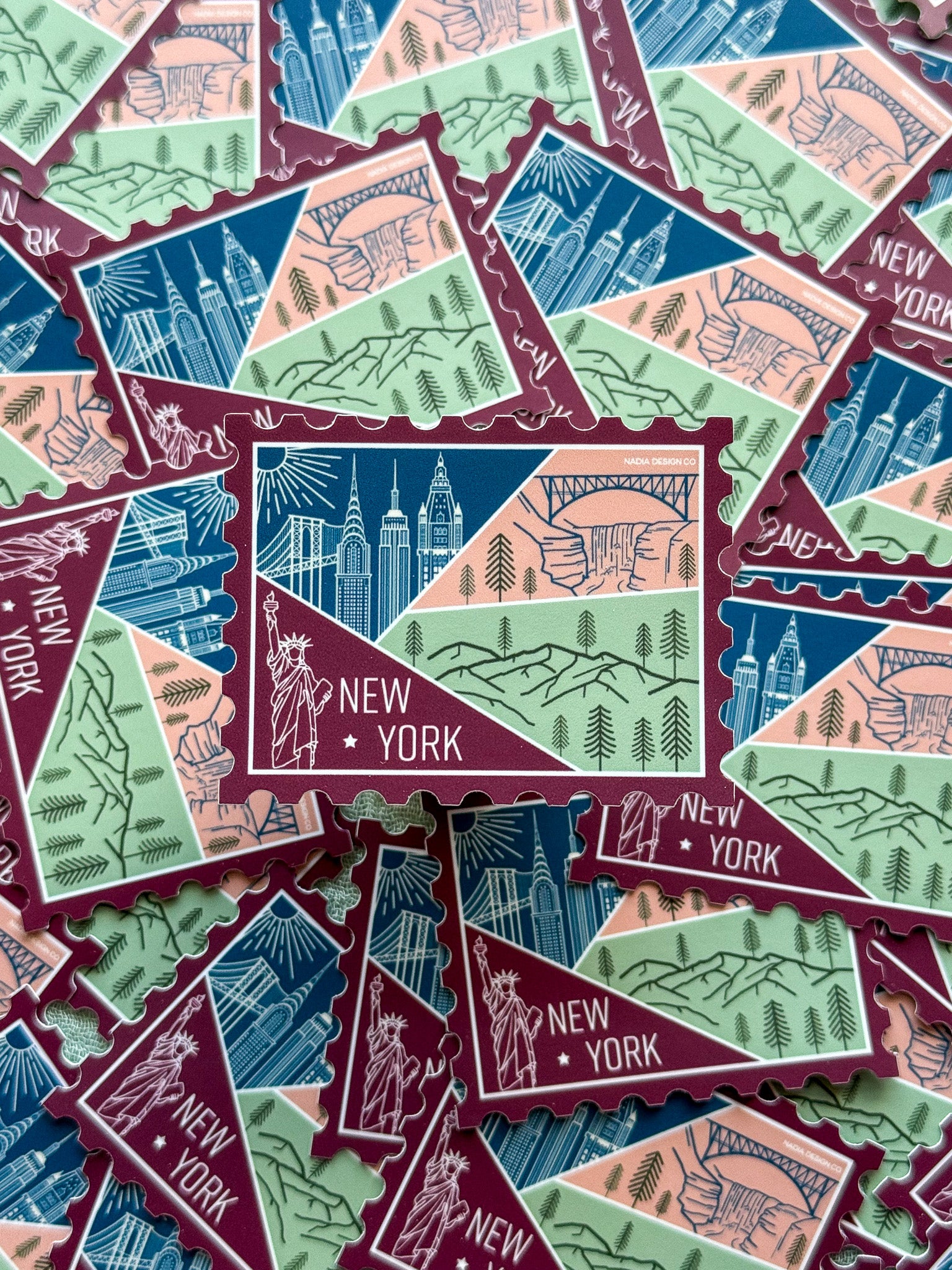 New York Stamp Sticker