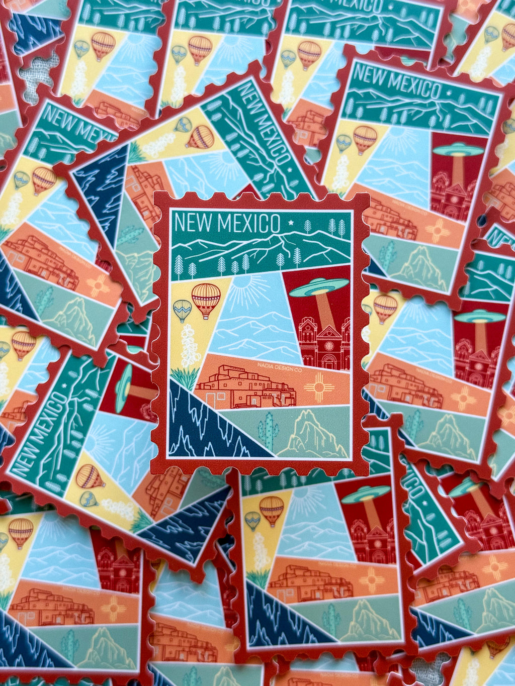 New Mexico Stamp Sticker