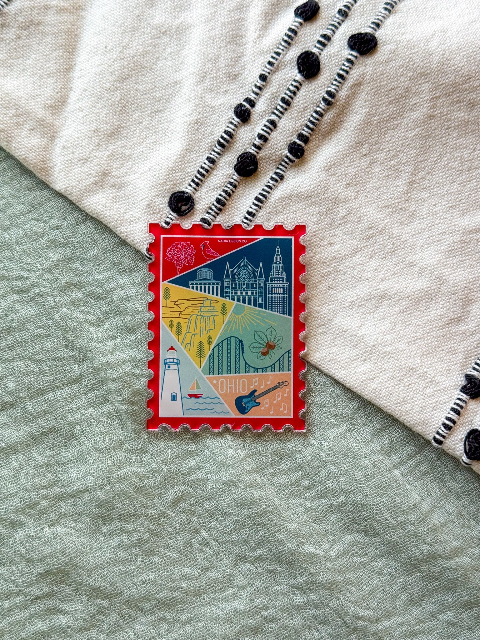 Ohio Stamp Acrylic Magnet