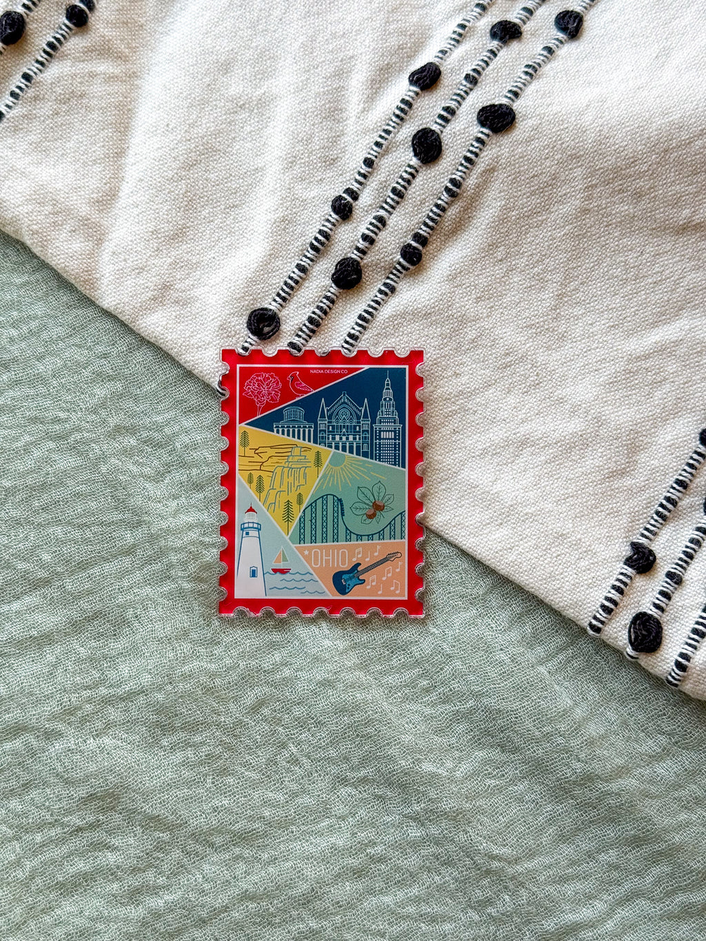 Ohio Stamp Acrylic Magnet