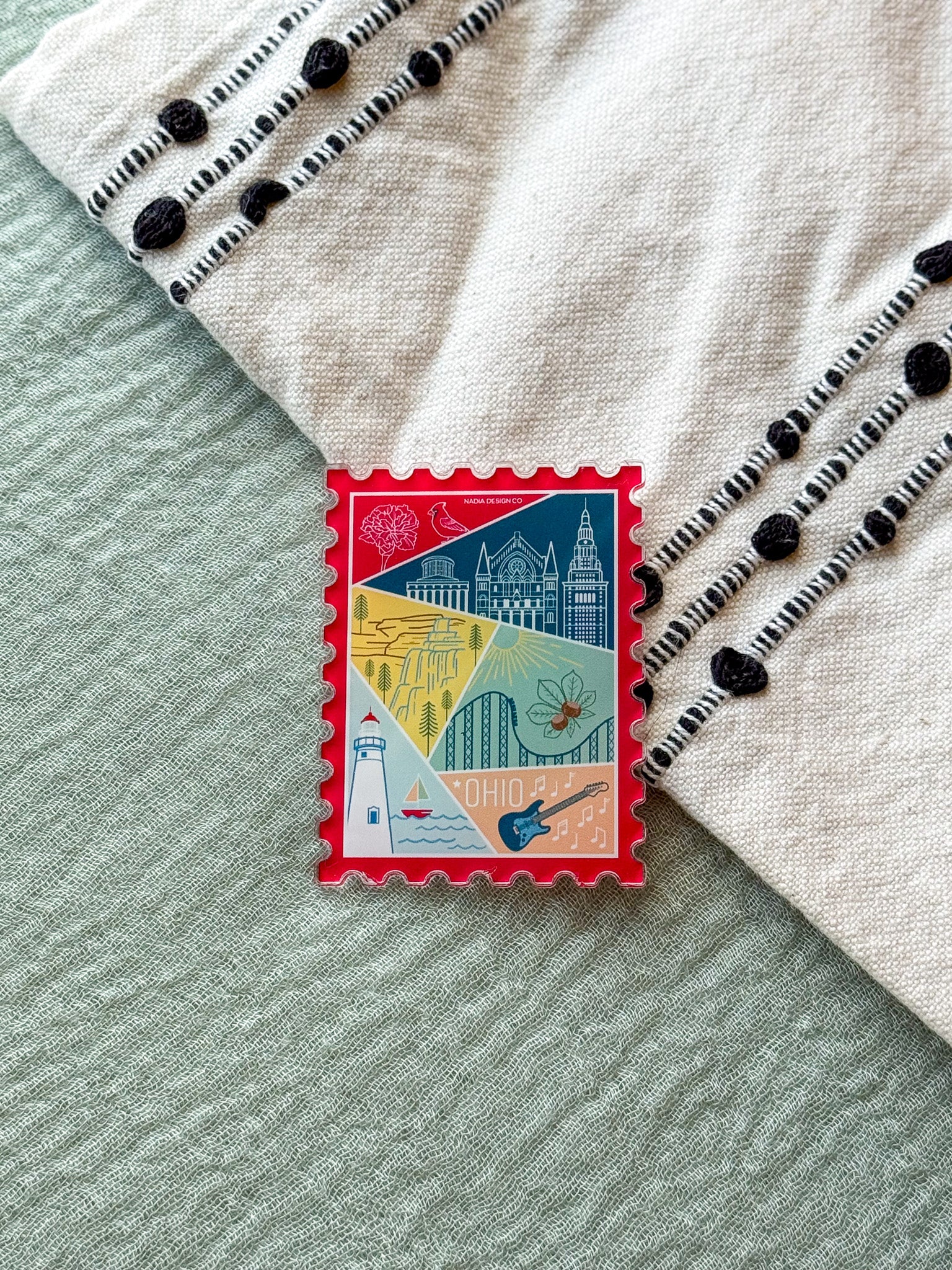 Ohio Stamp Acrylic Magnet