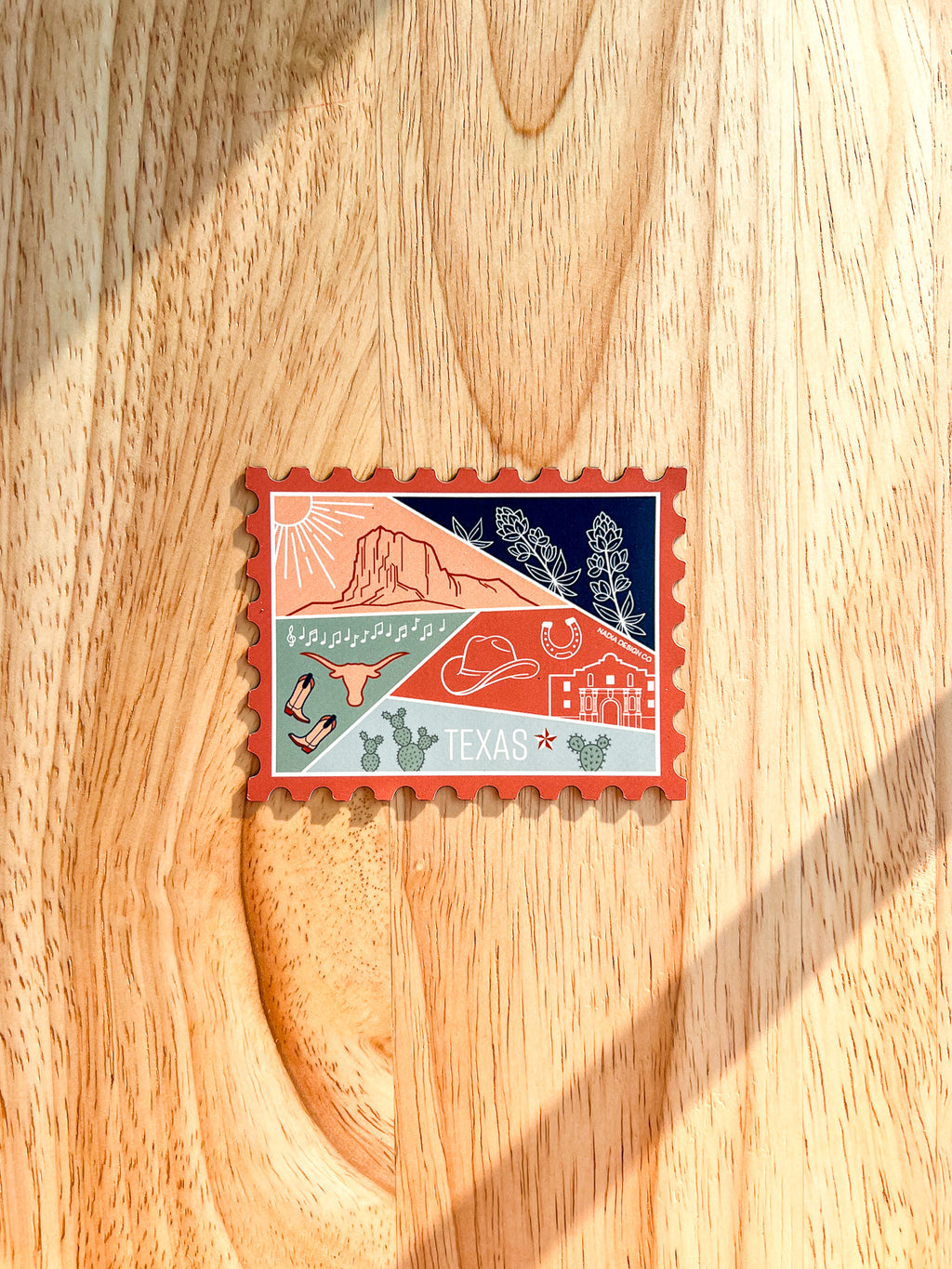 Texas Stamp Magnet