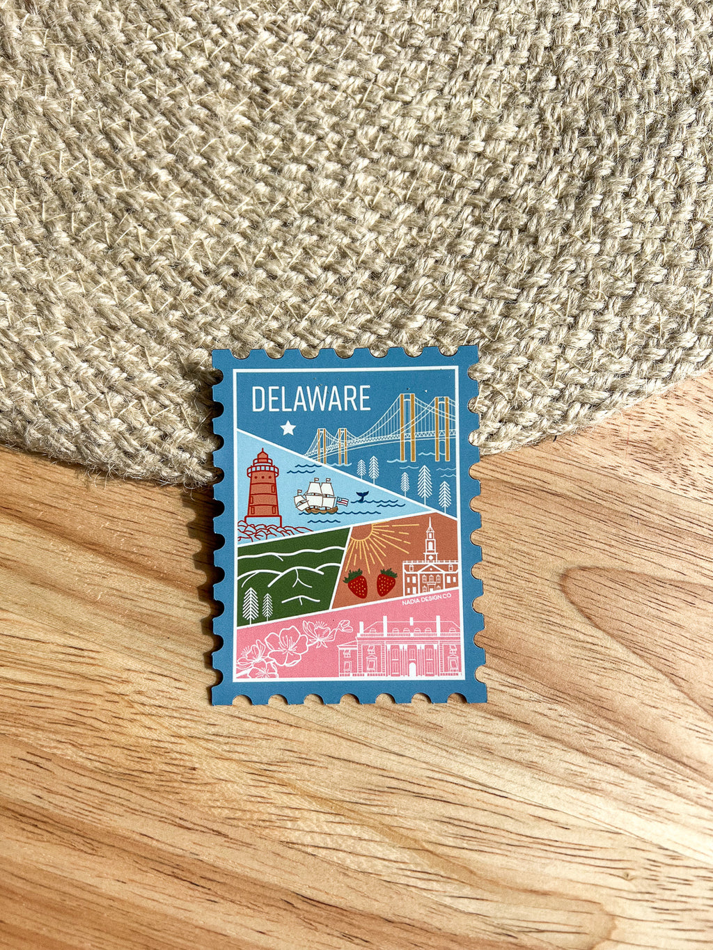 Delaware Stamp Magnet