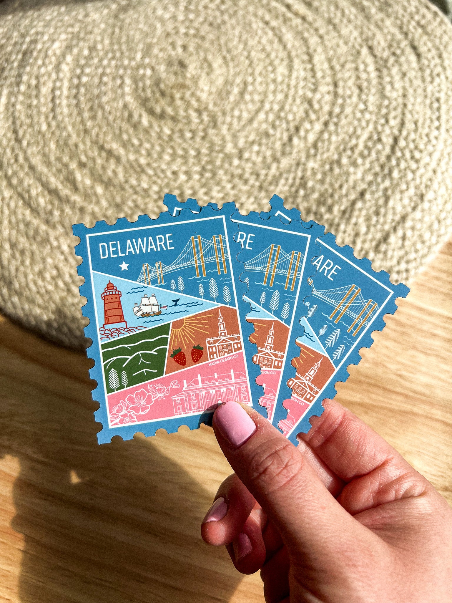 Delaware Stamp Magnet