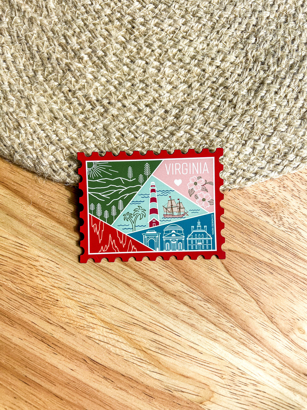Virginia Stamp Magnet